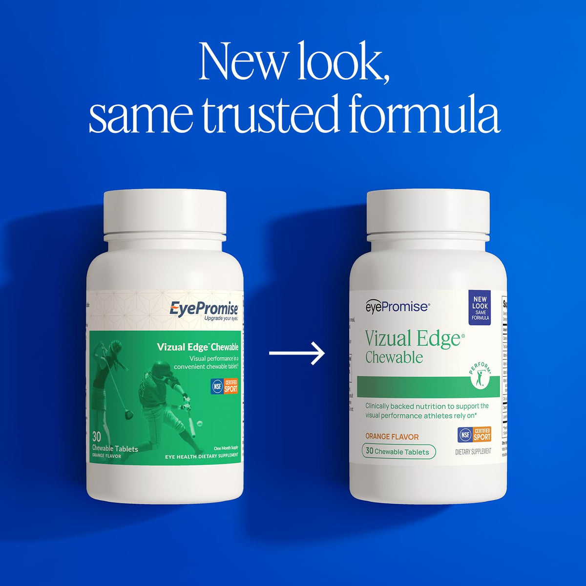 EyePromise Vizual Edge Chew Performance Eye Vitamin - NSF Certified