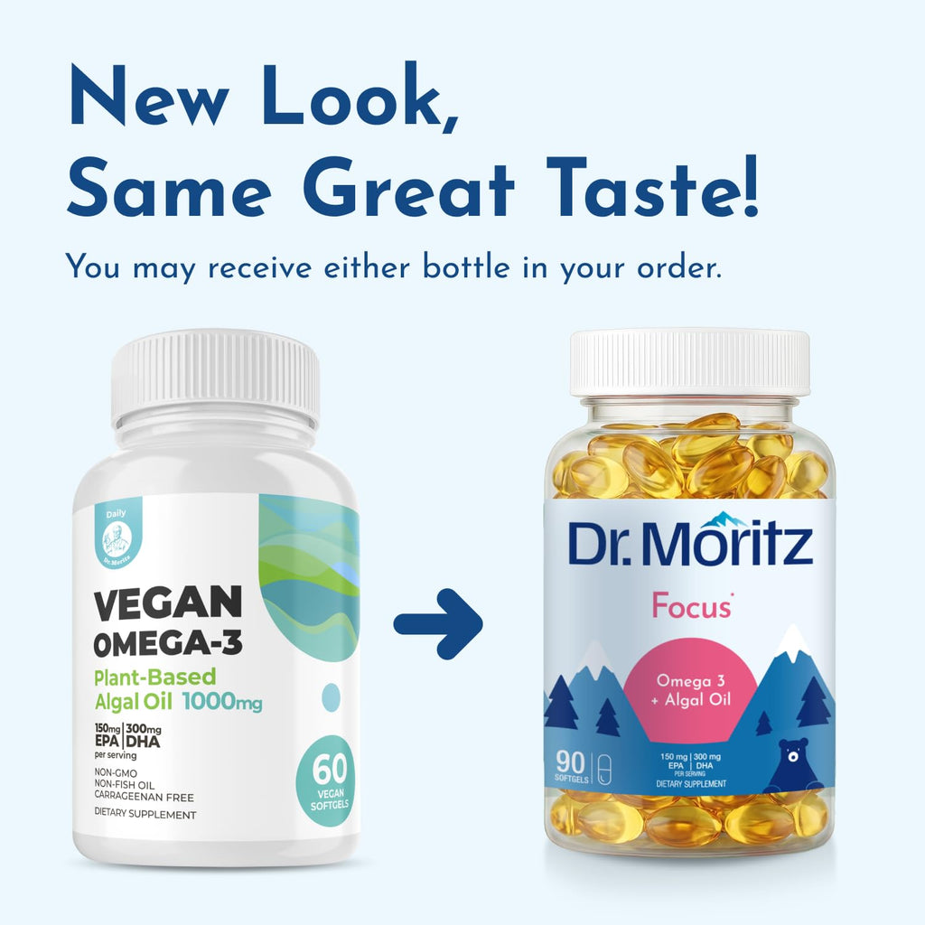 DR. MORITZ Vegan Omega-3 Softgels for Adults and Kids