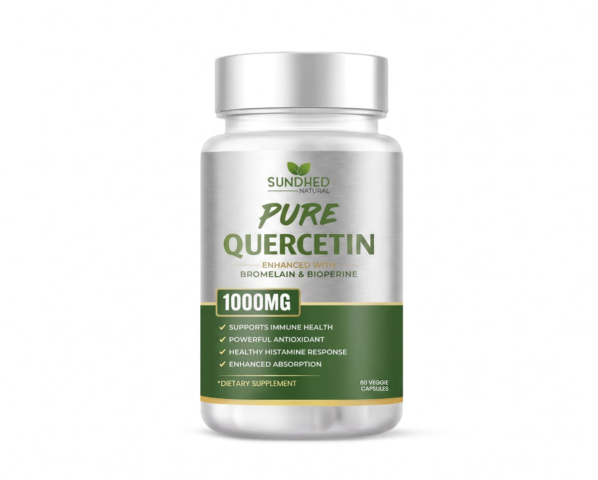 Sundhed Natural Quercetin with Bromelain & Bioperine - 60 Capsules