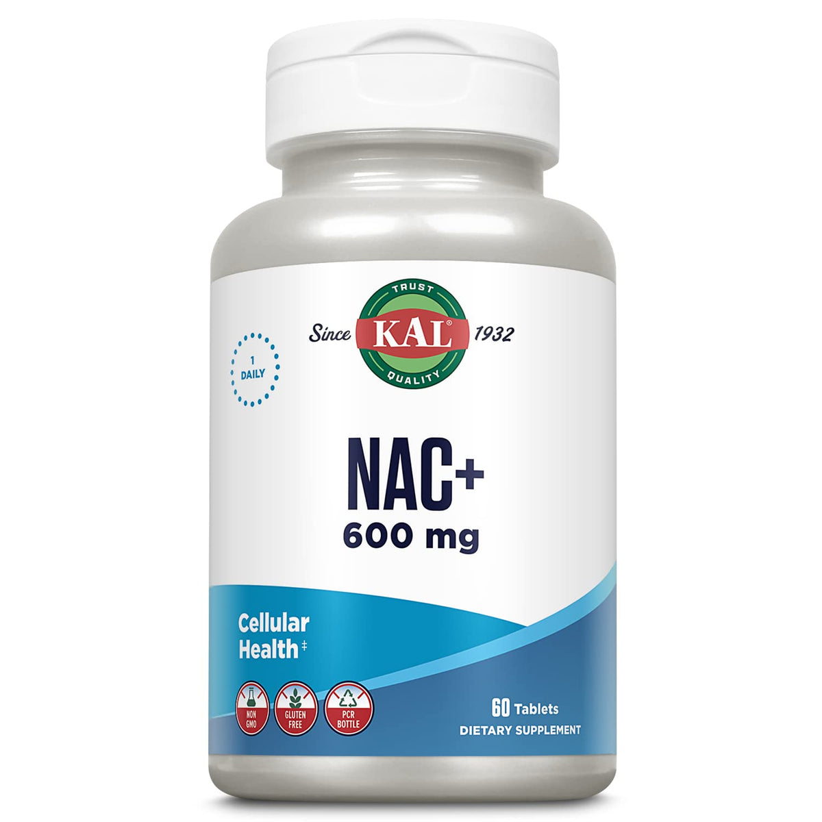 KAL N-Acetyl Cysteine Plus Immune Support - 60 Tablets