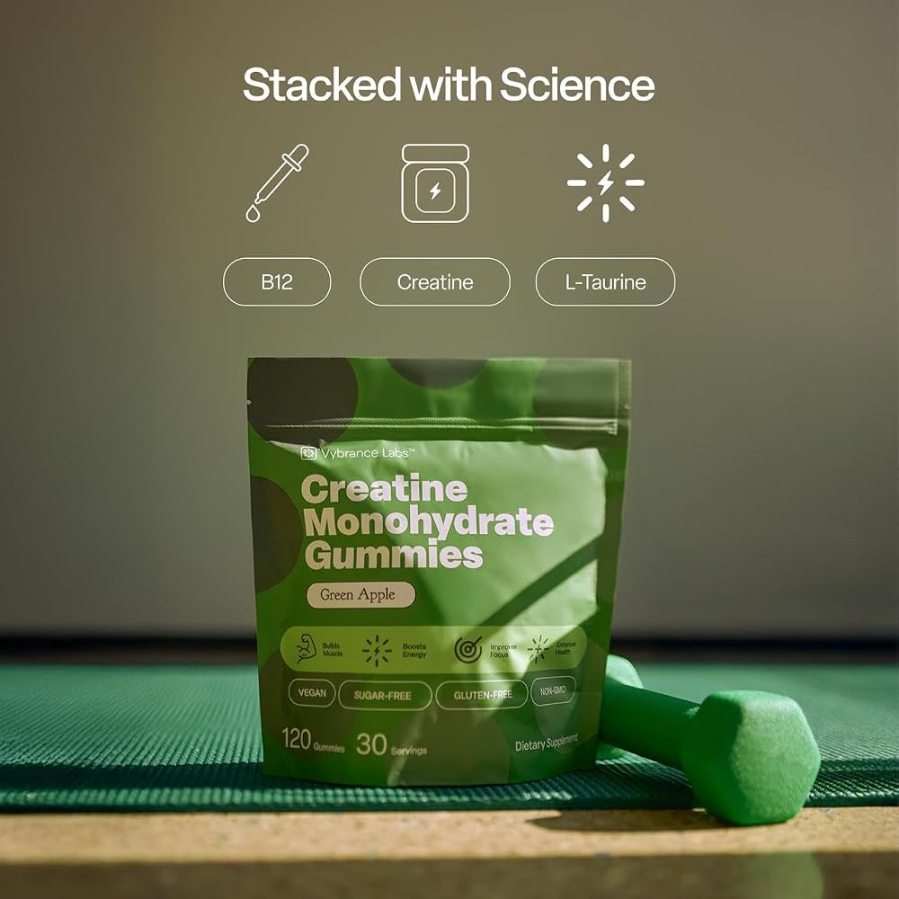 VYBRANCE LABS Creatine Monohydrate Gummies 5g - 120 Count - image 4