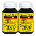 Nature's Blend Vitamin D3 2000 IU Super Strength - 200 Tablets