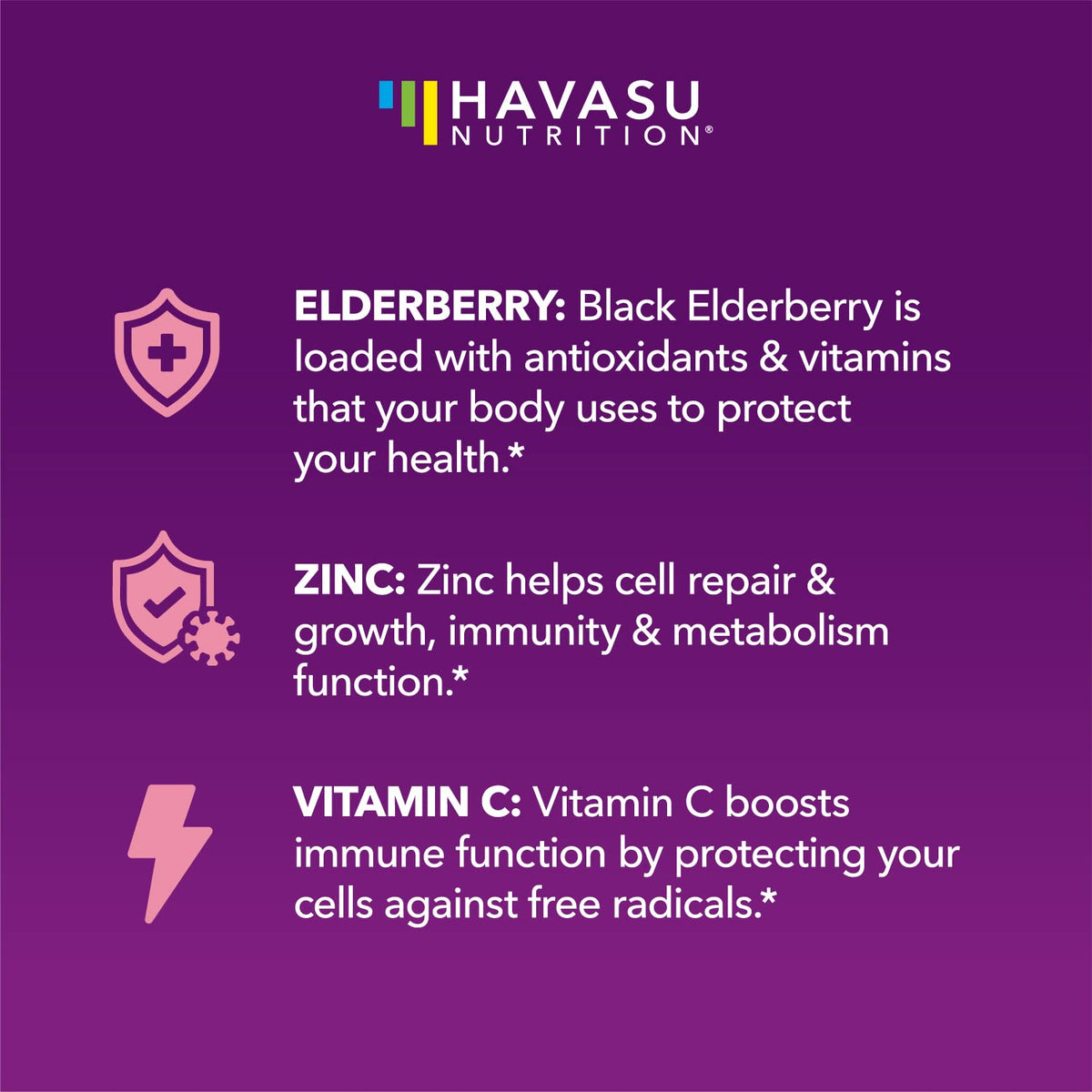 Havasu Nutrition Elderberry Gummies for Kids with Vitamin C & Zinc - 120 Gummies - image 3