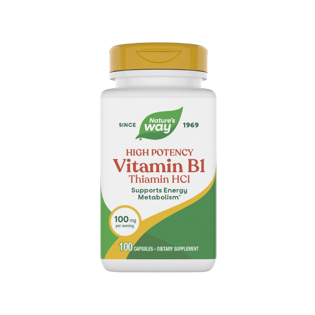 Nature's Way Vitamin B1 Thiamine 100 Capsules