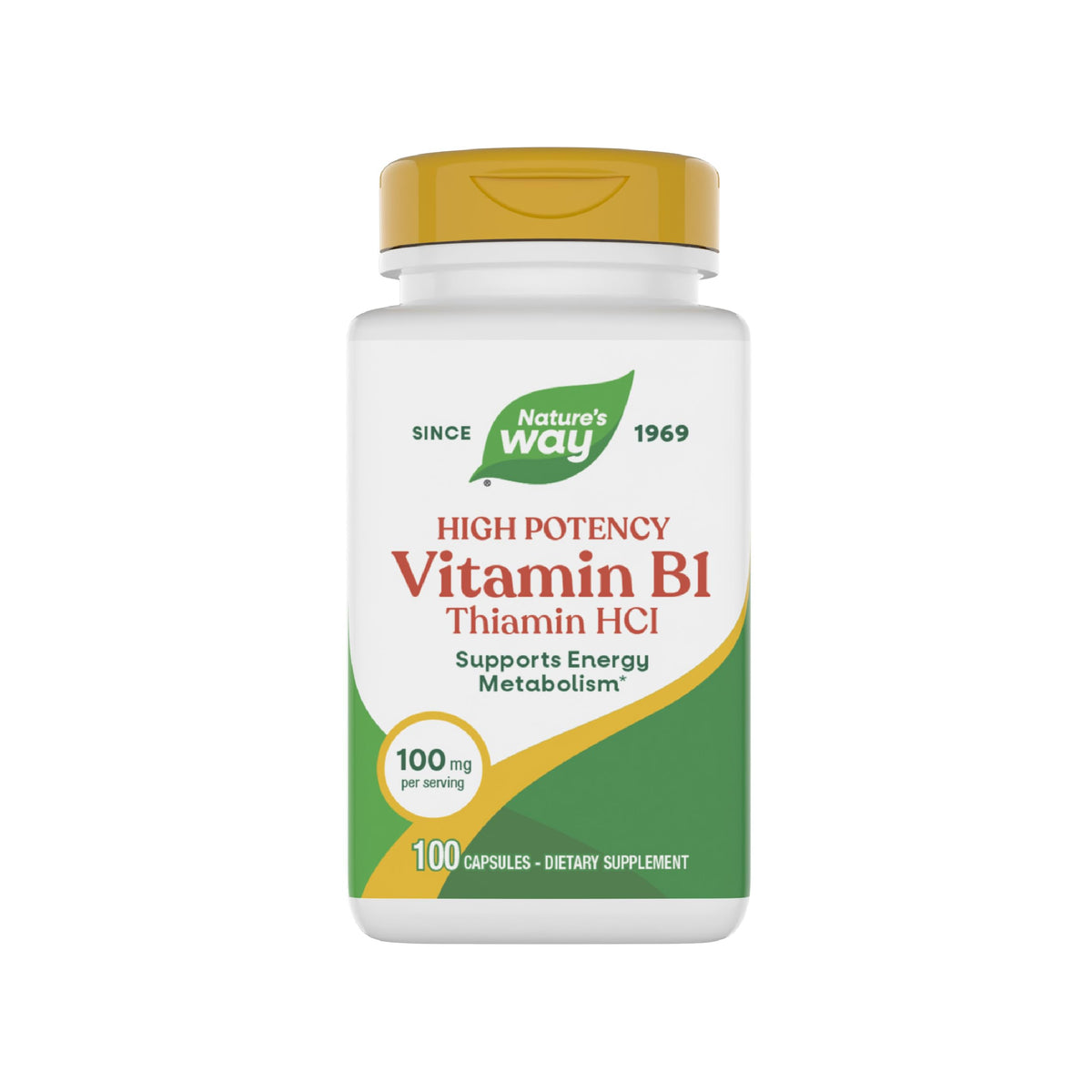 Nature's Way Vitamin B1 Thiamine 100 Capsules