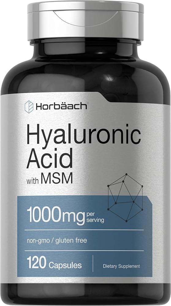 Horbäach Hyaluronic Acid with MSM 1000 mg - 120 Capsules
