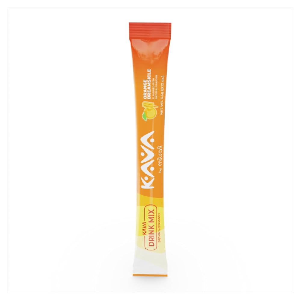 Mitra9 Kava Drink Mix Orange Dreamsicle for Relaxation - 20 Stick Packs