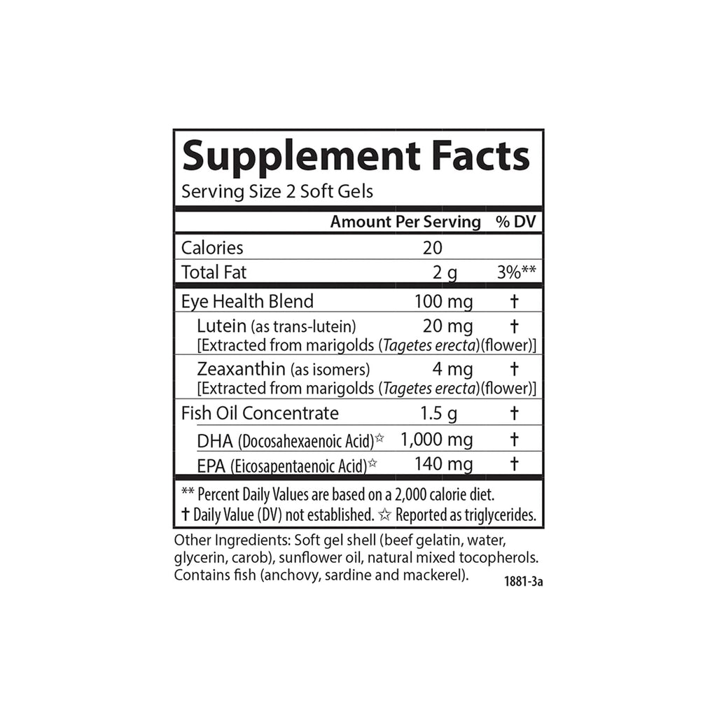 Carlson Super DHA Plus Lutein 1000 mg - 60 Softgels - image 4