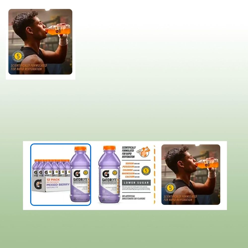 Gatorade Gatorlyte Mixed Berry Electrolyte Drink - 12 Pack - image 4