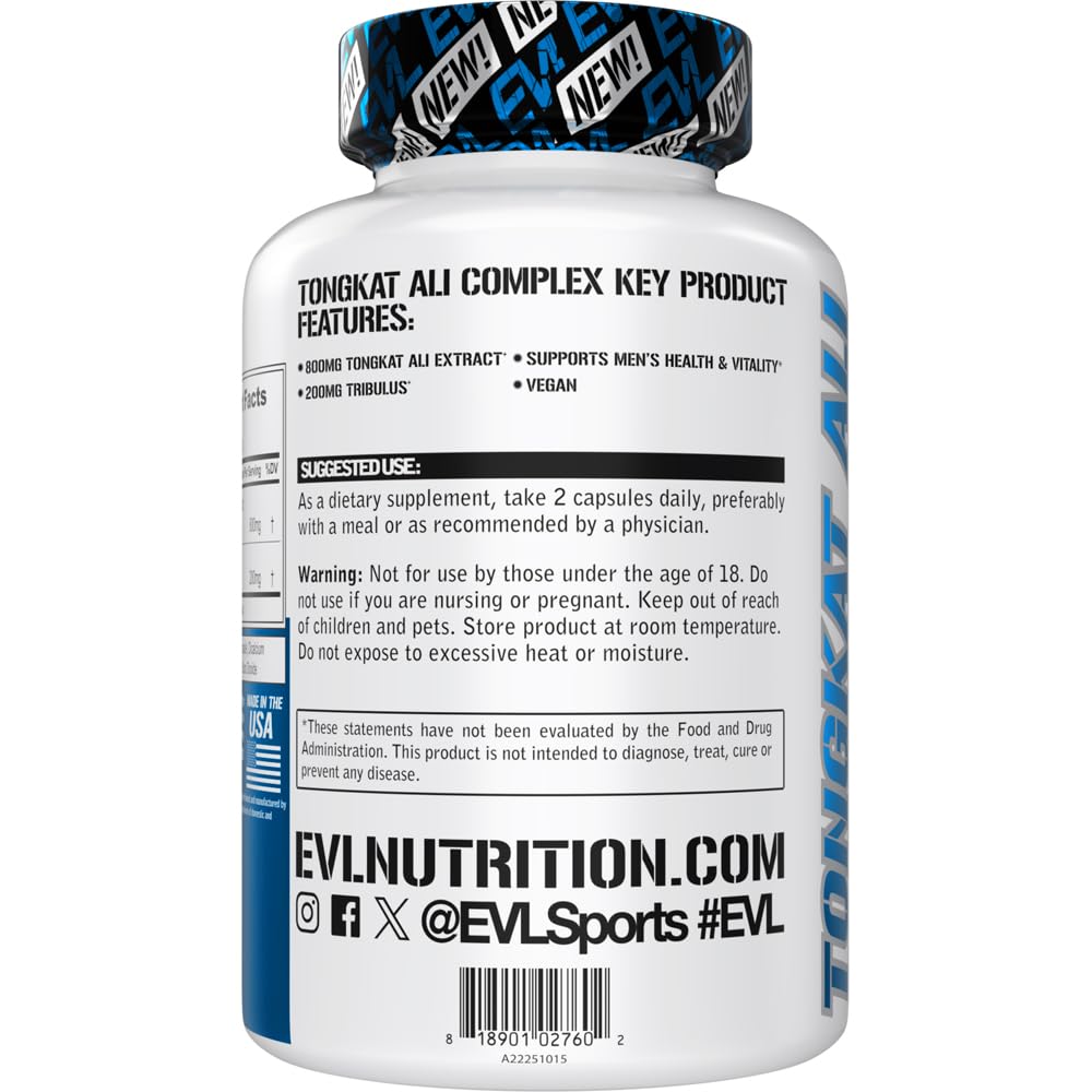 Evlution Tongkat Ali Men's Health Vitality Supplement - 60 Capsules - image 3