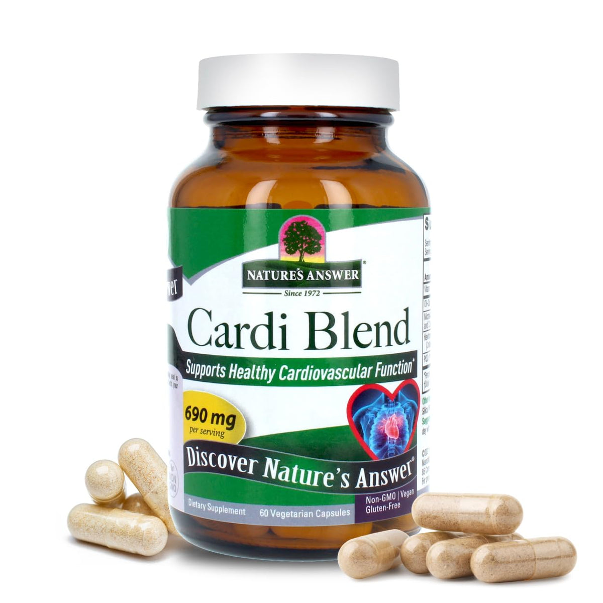 Nature's Answer CardiMax Heart Health - 60 Vegetarian Capsules