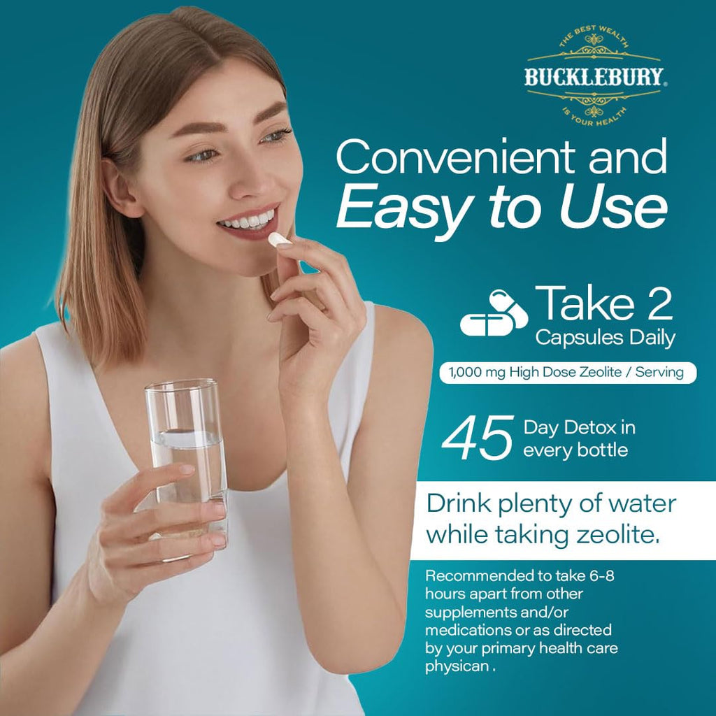 BUCKLEBURY Micronized Zeolite Capsules - 90 Vegan Capsules - image 5