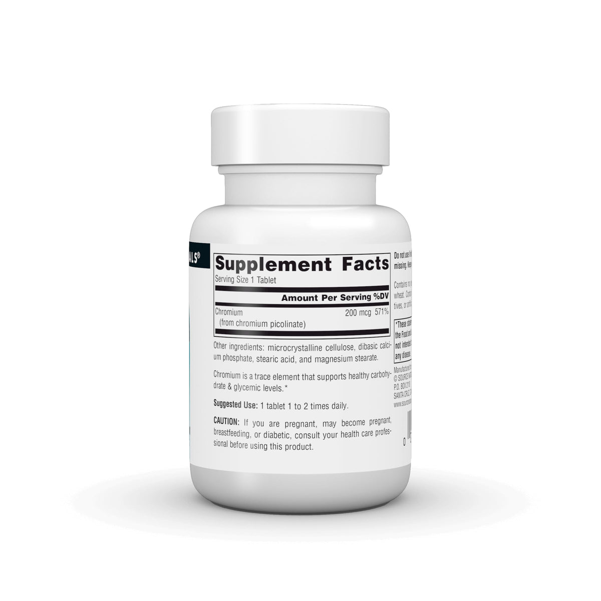 Source Naturals Chromium Picolinate 200 mcg - 60 Tablets - image 3