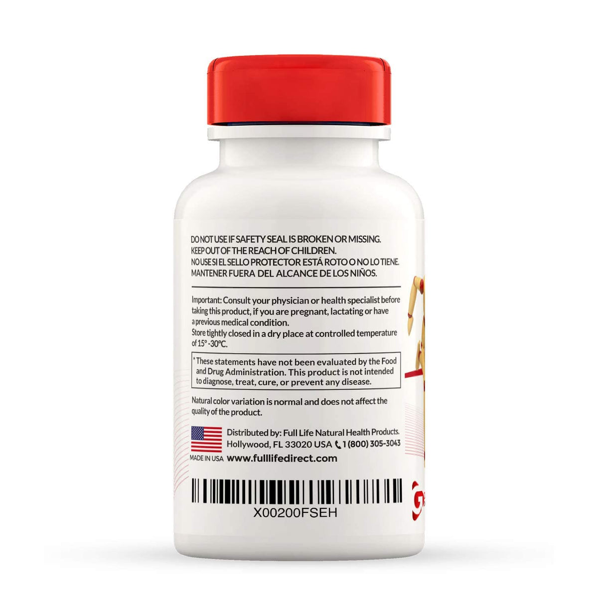Full Life Reuma Art X Strength 400 mg Herbal Supplement - 90 Vegetarian Capsules - image 3
