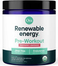 Ora Organic Natural Pre Workout Powder Raspberry Lemonade - 20 Servings