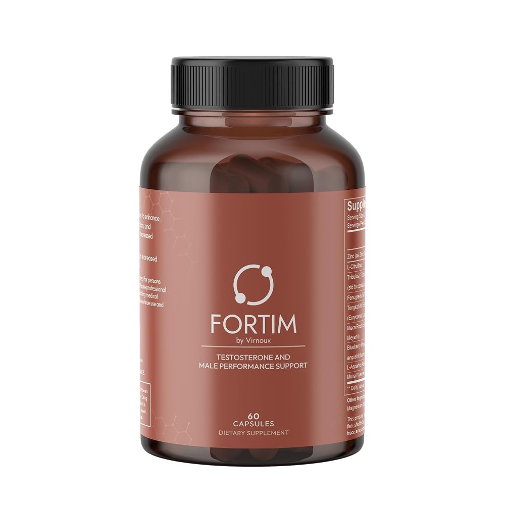 Virnoux Fortim Testosterone Support Supplement - 60 Capsules