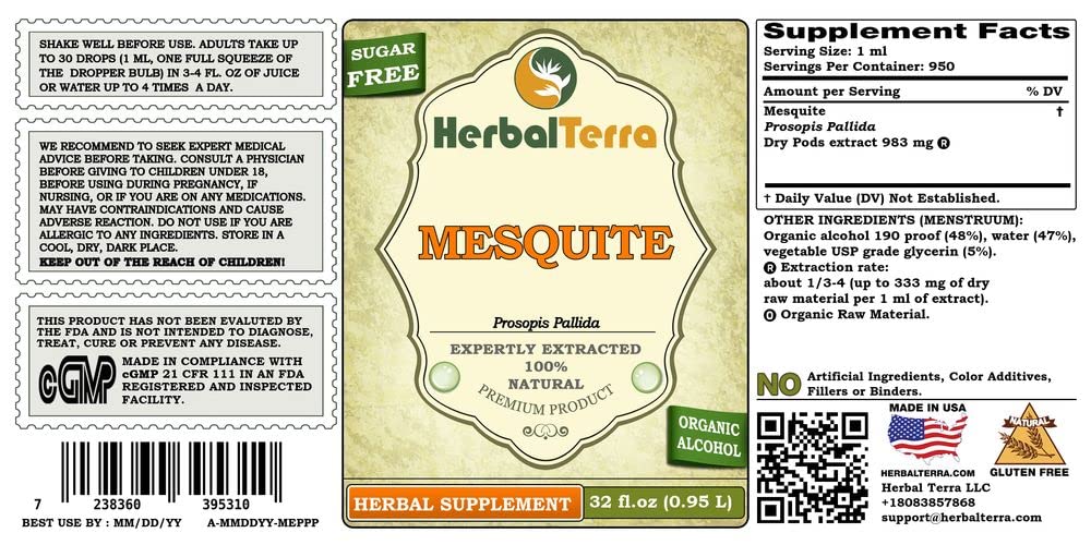 Herbal Terra LLC Mesquite (Prosopis Pallida) Tincture