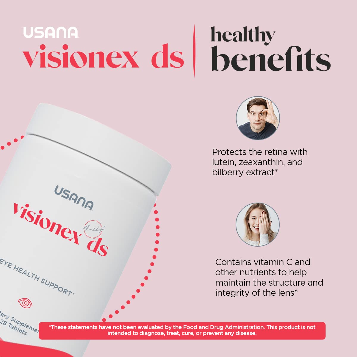 USANA Visionex DS Lutein & Zeaxanthin Formula - 28 Tablets - image 5