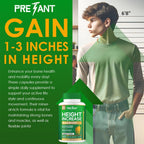 PRETANT Growth Capsules Height Increase Maximizer with Calcium - 62 Capsules - image 3