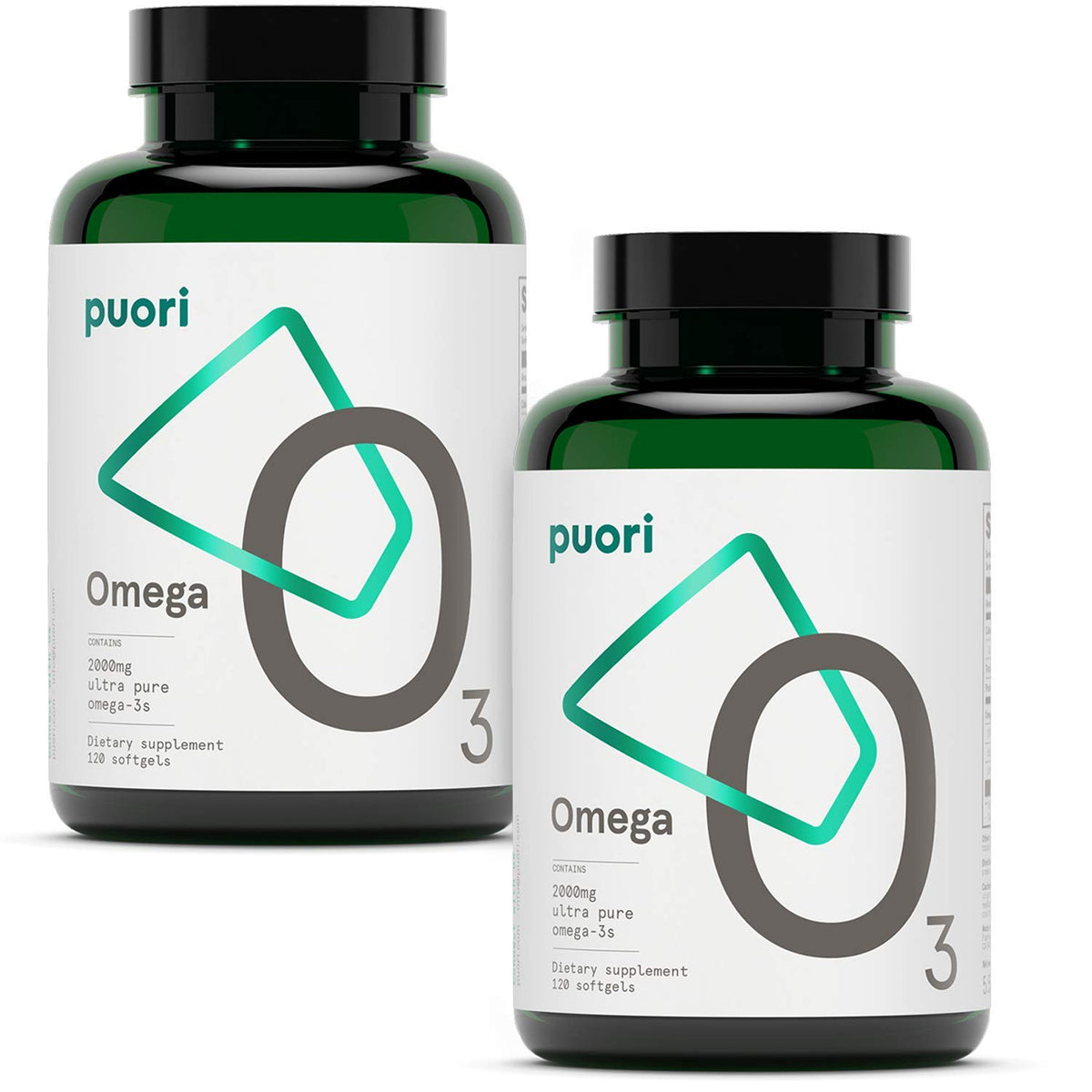 Puori O3 Omega-3 Fish Oil Supplement - 240 Softgels