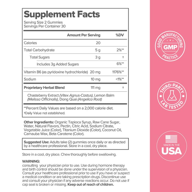 O Positiv FLO PMS Gummies for Women - Proactive PMS Relief - Targets