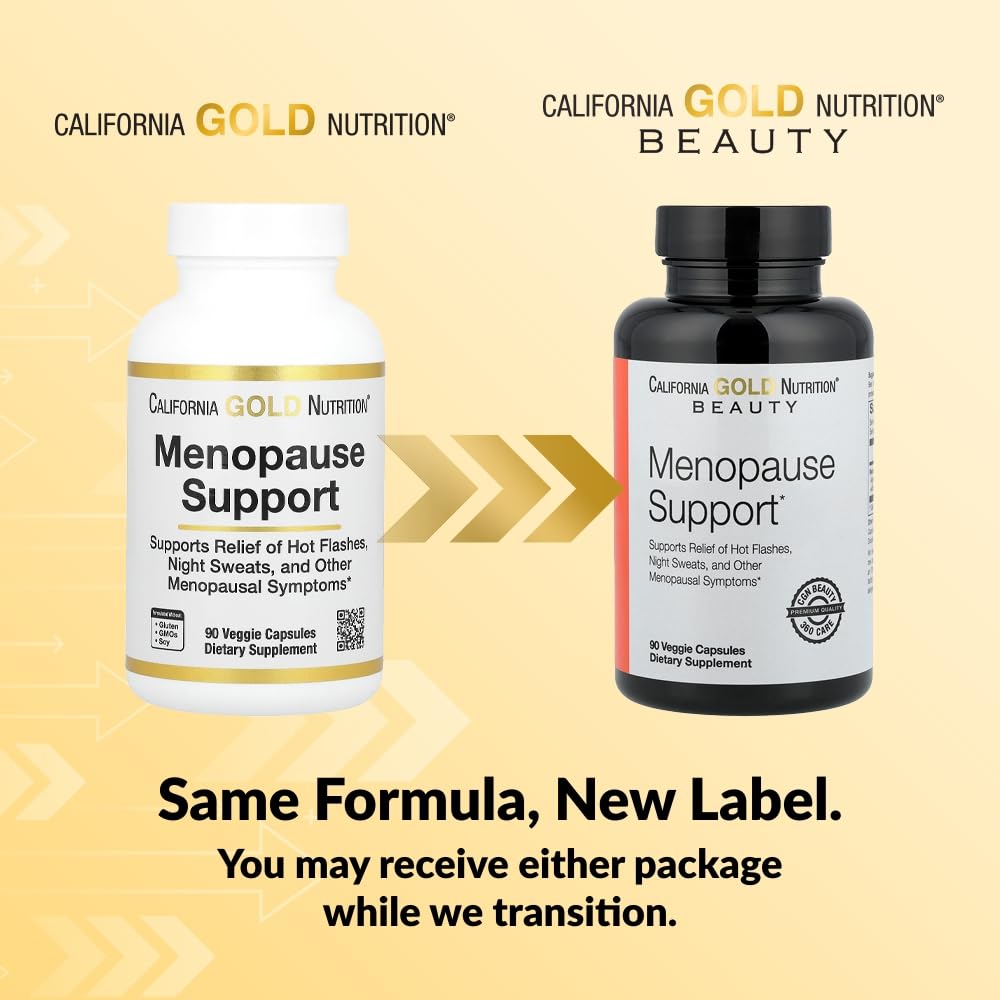 California Gold Nutrition Menopause Support - 90 Vegetarian Capsules - image 3