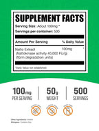 BulkSupplements.com Nattokinase 4000 FU Powder