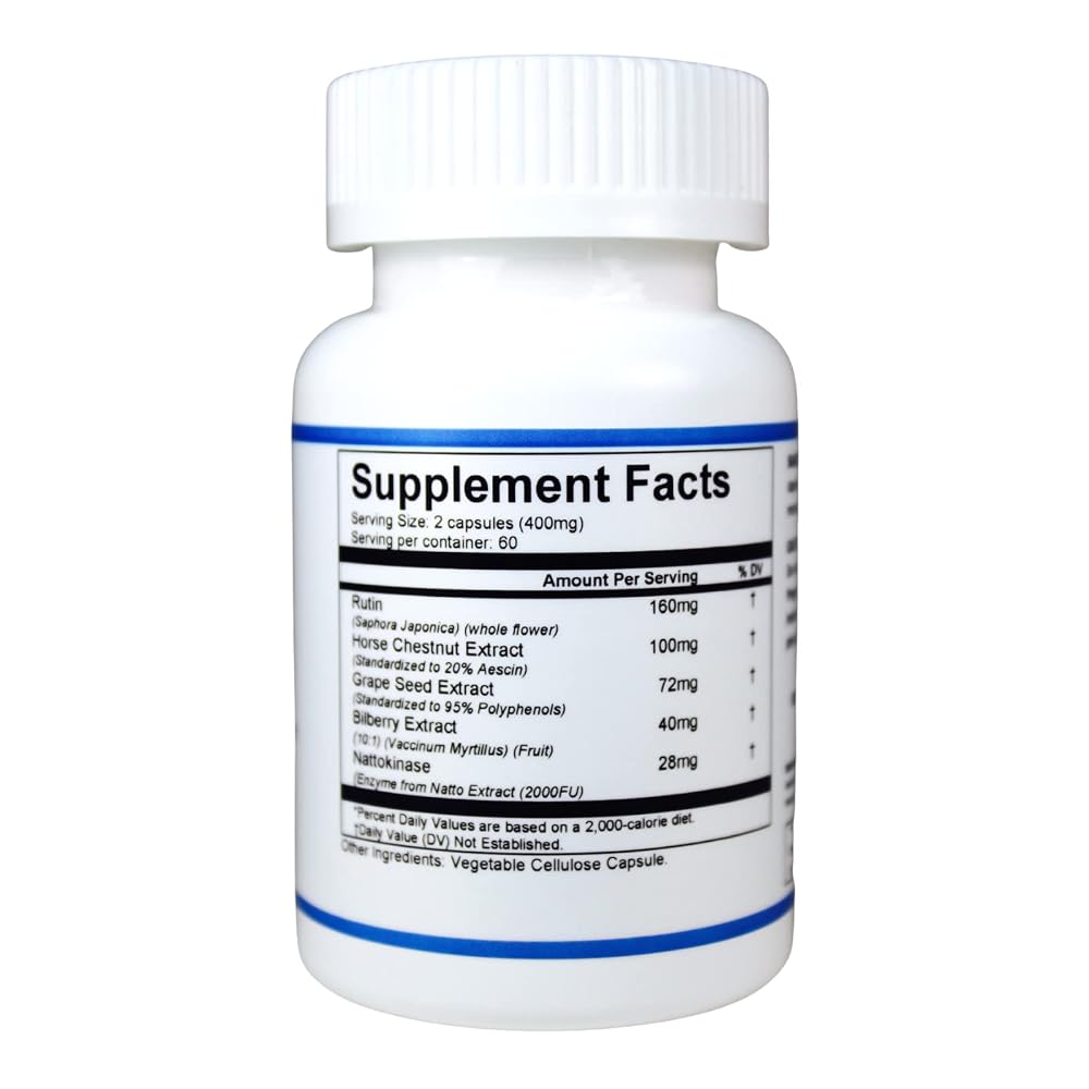 Herbs SRA Vein Support Circulation Supplement - 120 Capsules - image 2