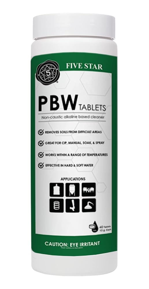 Five Star PBW Tablets Brewery Equipment Cleaner - 40 Count