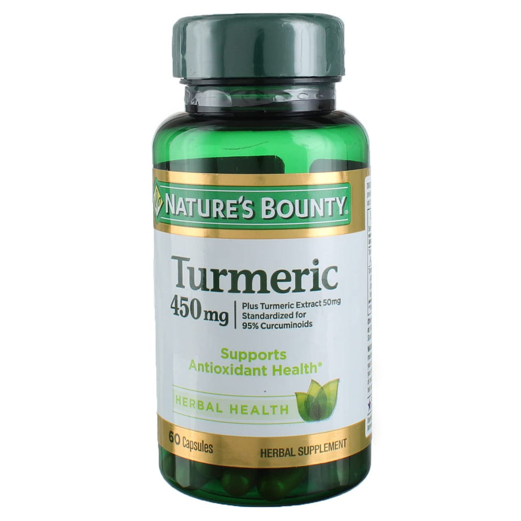 Nature's Bounty Turmeric 450 mg Capsules - 180 Count