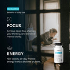 JustFloow Genius Mind Nootropic Brain Supplement - 60 Capsules - image 4