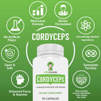 VitaMonk Cordyceps Mushroom Capsules with Rhodiola for Energy - 90 Count - image 4
