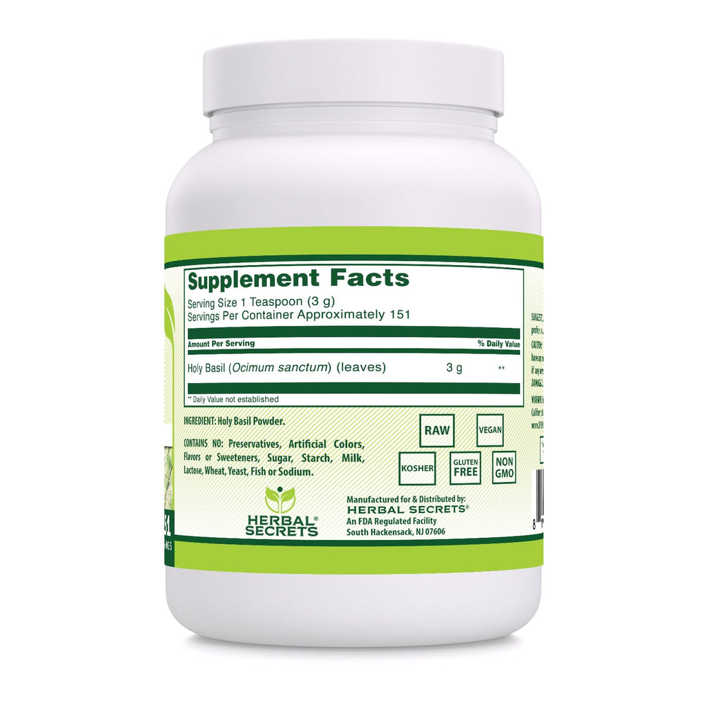 Herbal Secrets Holy Basil Powder Supplement - 454 G - image 2