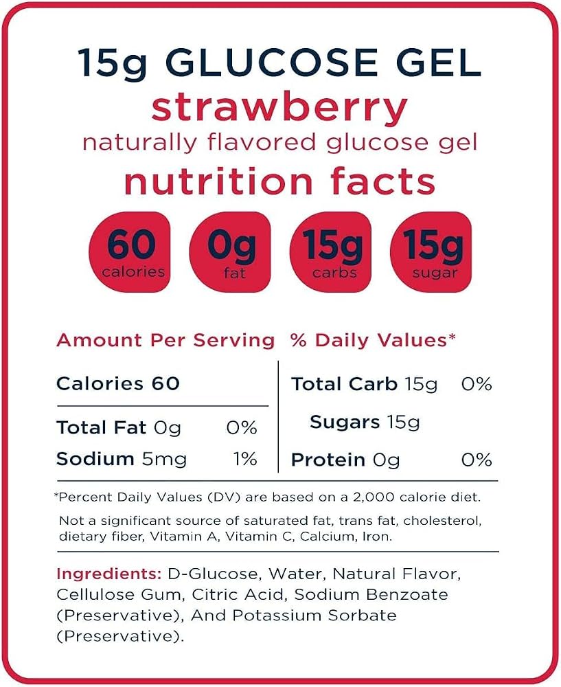 Vitonus Strawberry Flavored Glucose Gels - 20 Packets - image 5