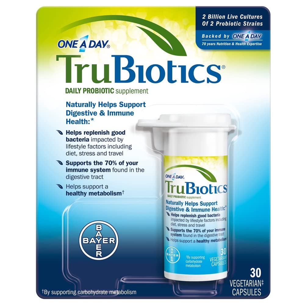TruBiotics Daily Probiotic Digestive + Immune Support - 30 Capsules