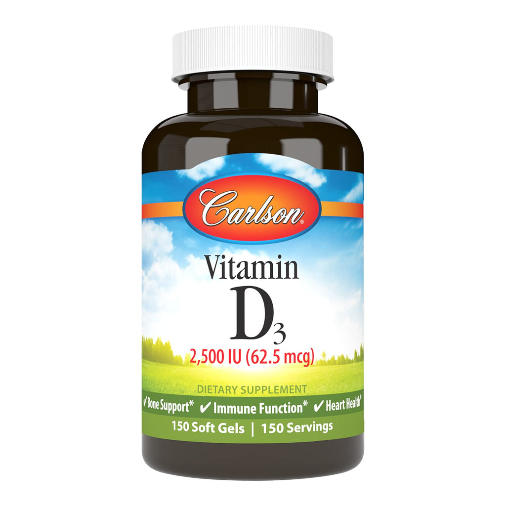 Carlson Vitamin D3 2500 IU Immune Support - 150 Softgels