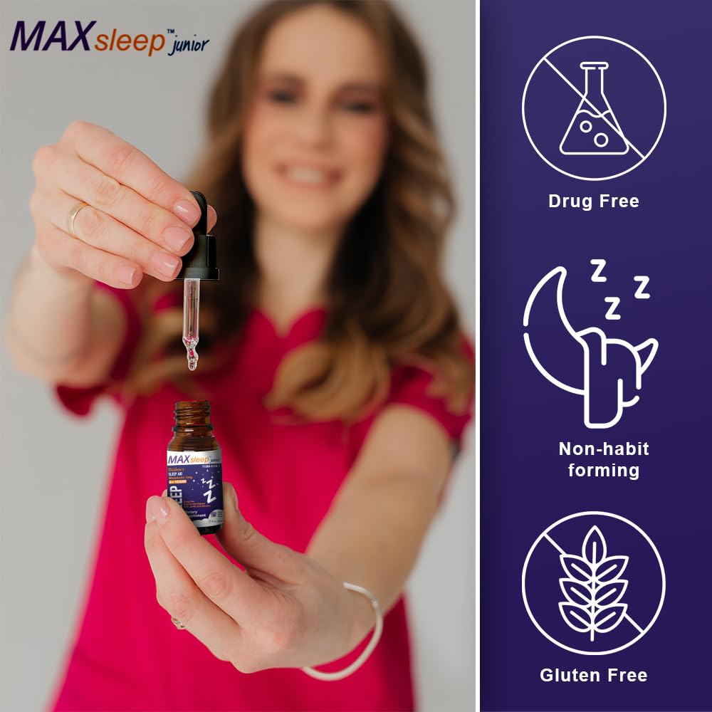 Akron Pharma MAX Sleep Junior Melatonin Sleep Drops for Kids - 1 Fl Oz - image 2