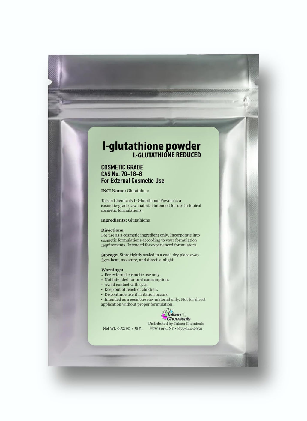 Talsen Chemicals Reduced L-Glutathione Powder - 0.5 Ounce