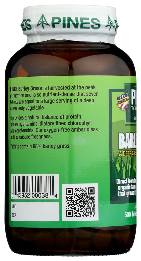 Pines Barley Grass 500 mg - 500 Tablets - image 2