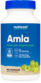 Nutricost Amla 1000mg Organic - 120 Vegetarian Capsules