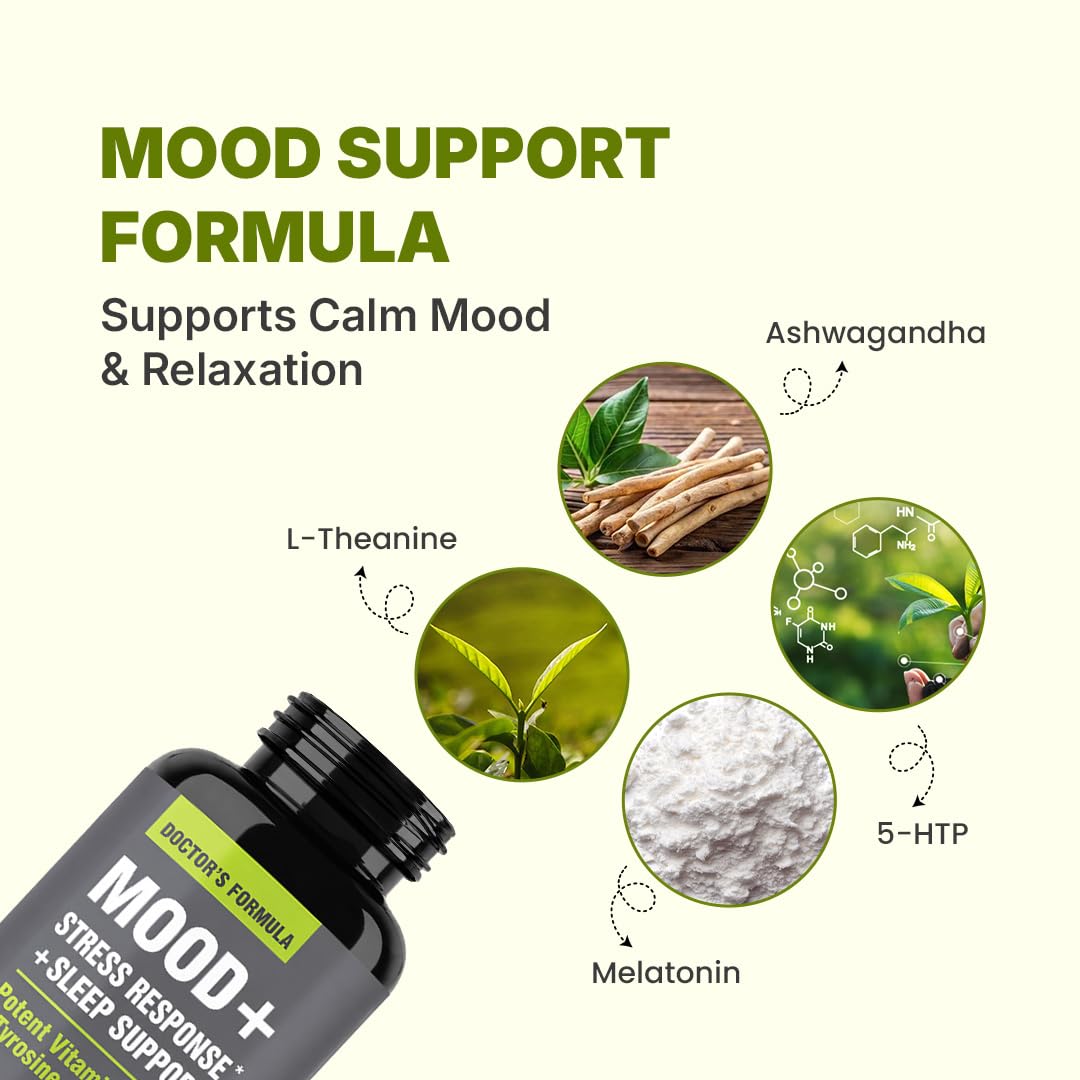 NooMost Mood Support Supplement with Ashwagandha & 5-HTP - 30 Capsules - image 8