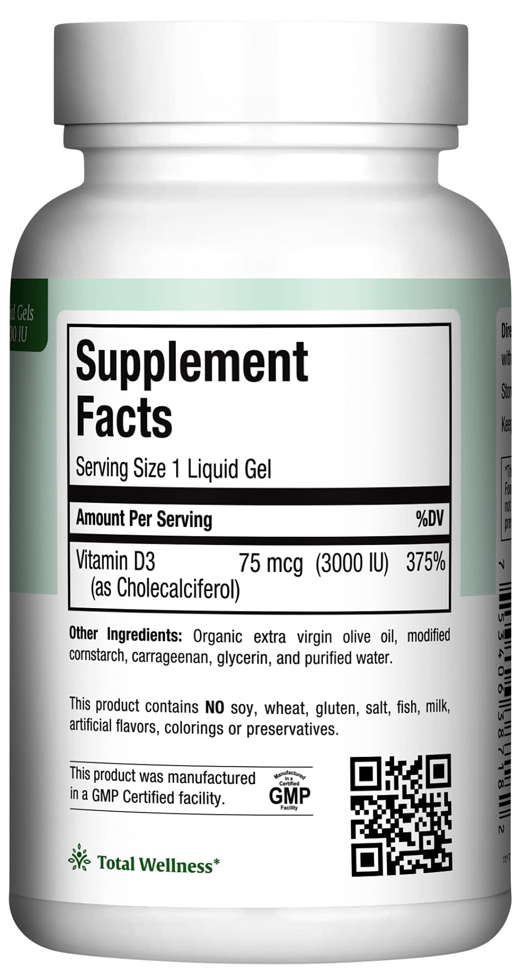 Maxi Health Vitamin D3 3000 IU - 180 Softgels - image 5