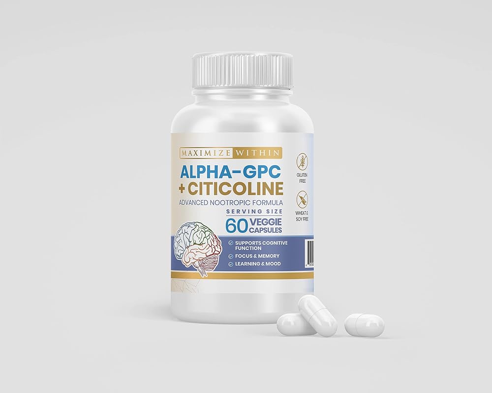 Maximize Within Alpha GPC + Citicoline Nootropic - 60 Capsules - image 9