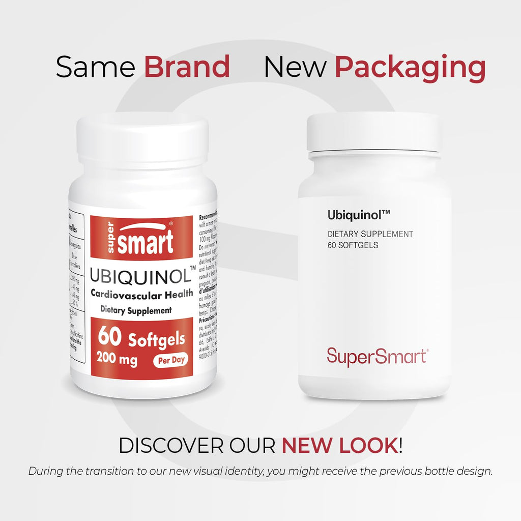 Supersmart Ubiquinol 200mg CoQ10 High Absorption - 60 Softgels - image 2