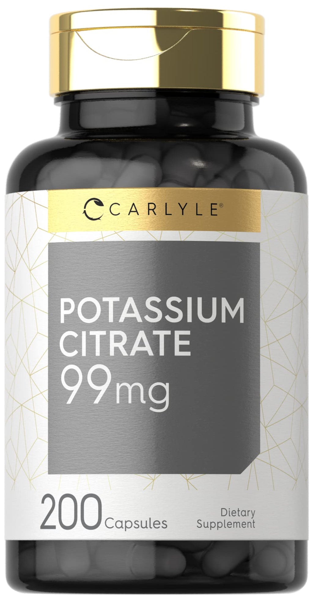 Carlyle Potassium Citrate 99mg - 200 Capsules