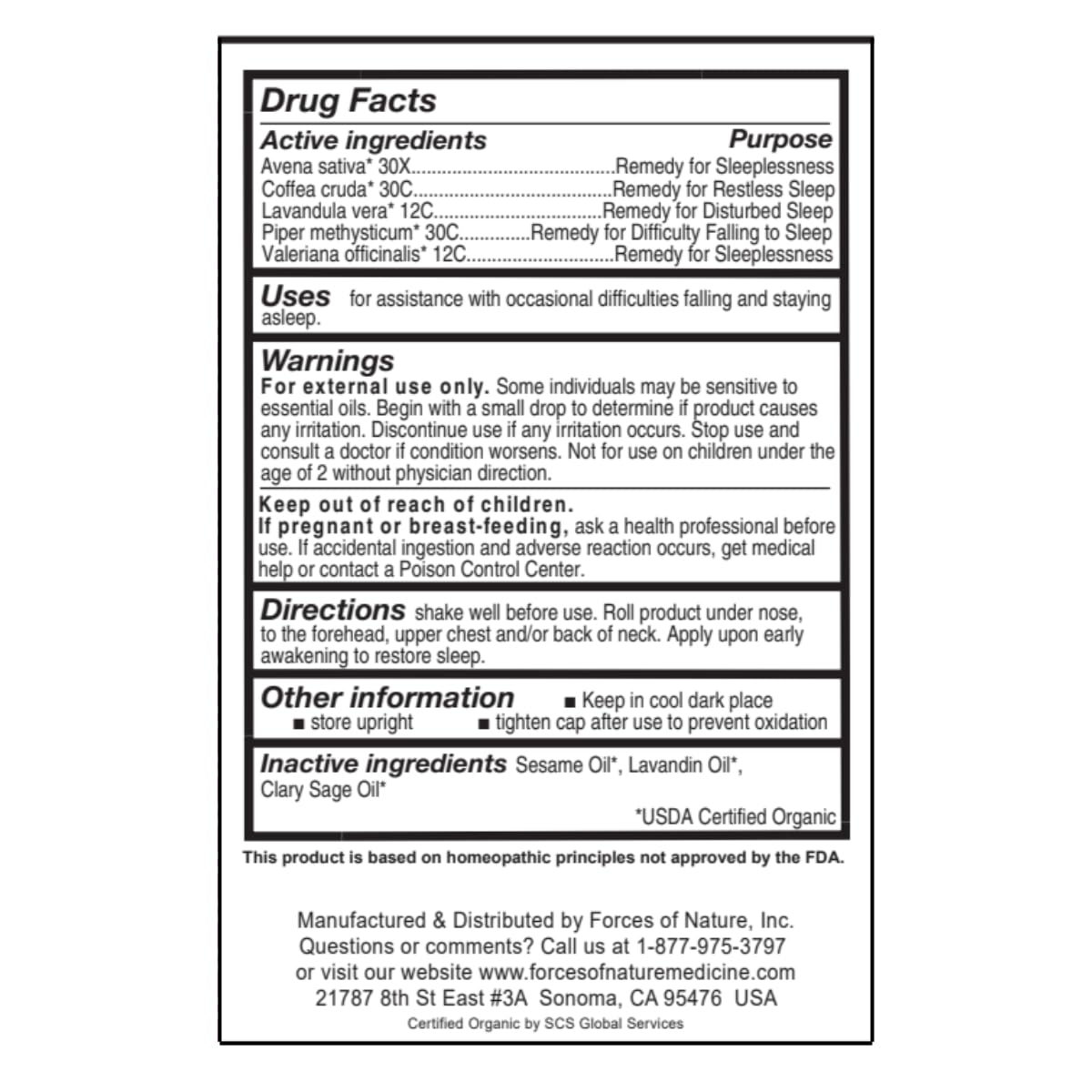 Forces of Nature Sleep Well Topical Rollerball - 0.14 Fl Oz - image 4