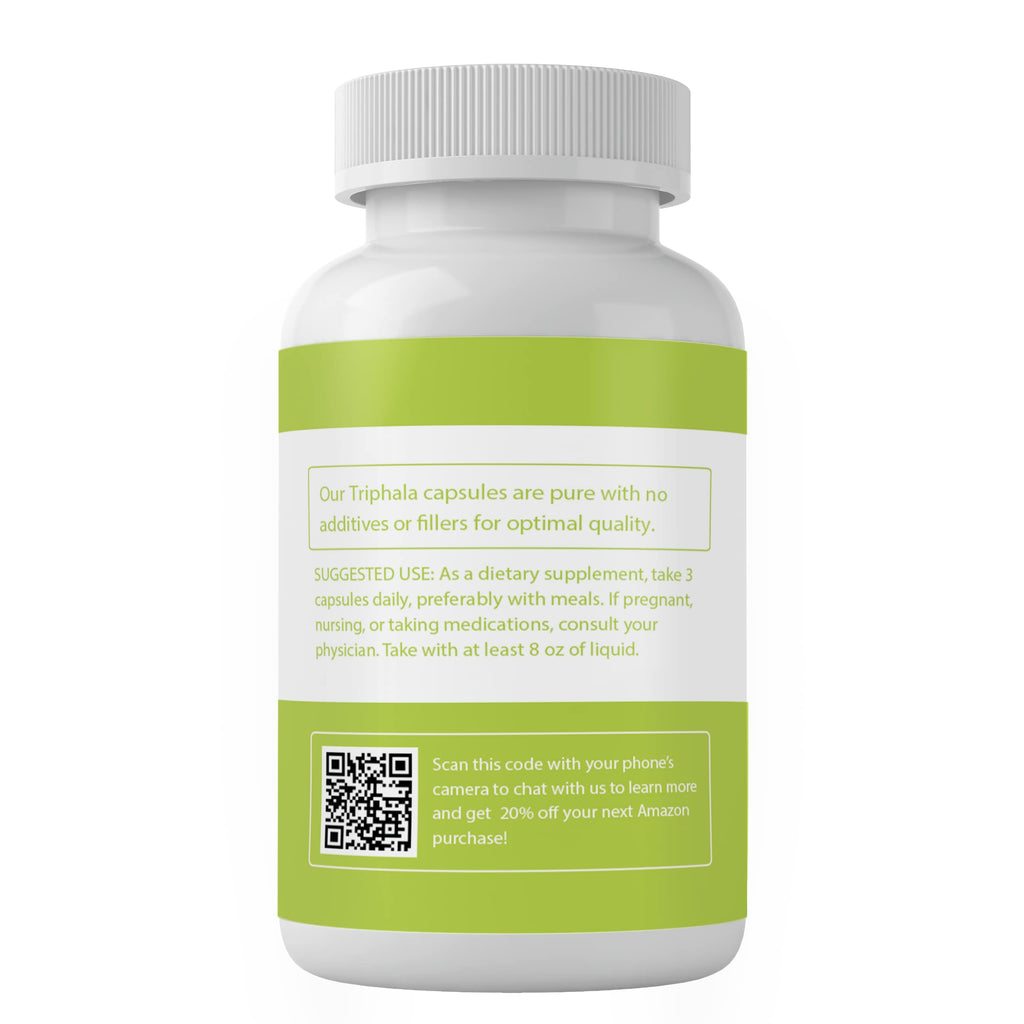 PURE ORIGINAL INGREDIENTS Triphala Extract - 100 Capsules - image 2