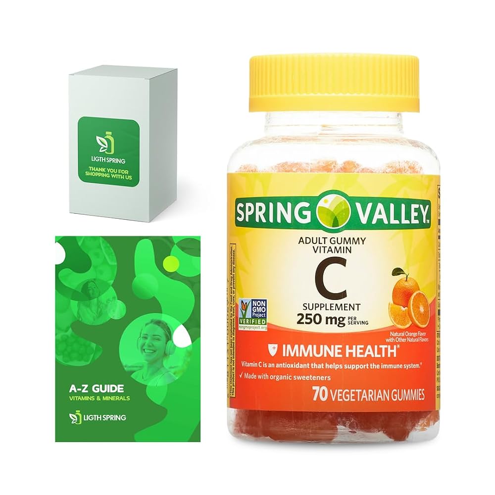 LightSpring Spring Valley Vitamin C Gummies 250 mg Immune Support - 70 Count