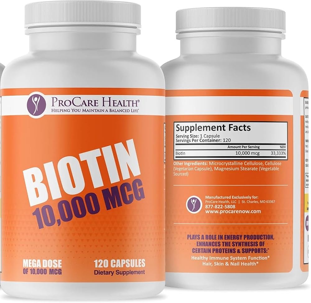 ProCare Health Biotin 10,000mcg - 120 Capsules