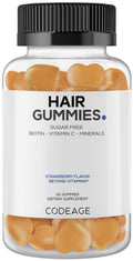 Codeage Hair Gummies Biotin 5000 mcg Sugar Free - 60 Count
